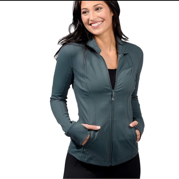 90 Degree by Reflex Thumbhole Zip Front Jacket - Picture 13 of 13
